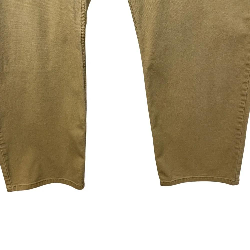 Carhartt Rugged Flex 102517 Rigby Canvas Work Pants Men 44x30 Brown Phone Pocket
